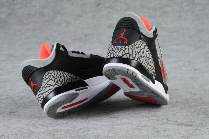 Air Jordan 3 Kid\'S Shoes Black/Gray Online